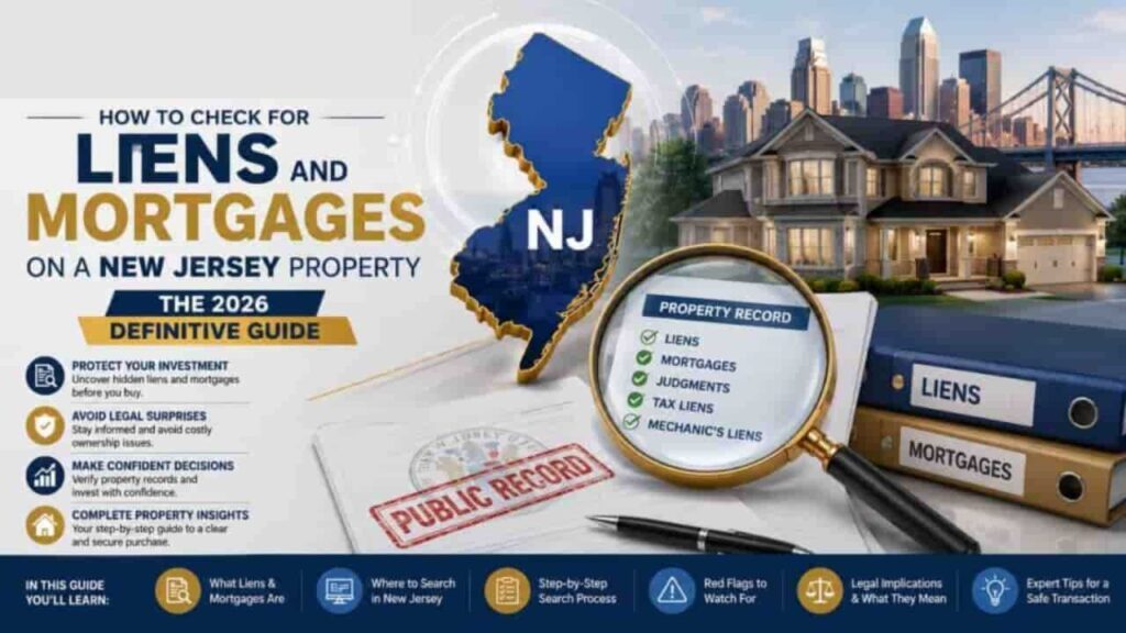 How to Check for Liens and Mortgages on a New Jersey Property, the 2026 Guide