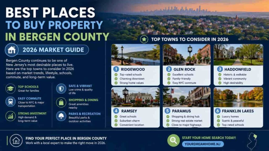 Best Places to Buy Property in Bergen County (2026 Market Guide)
