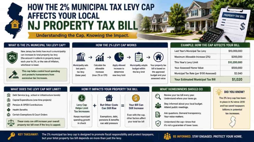 How the 2% Municipal Tax Levy Cap Affects Your Local NJ Property Tax Bill