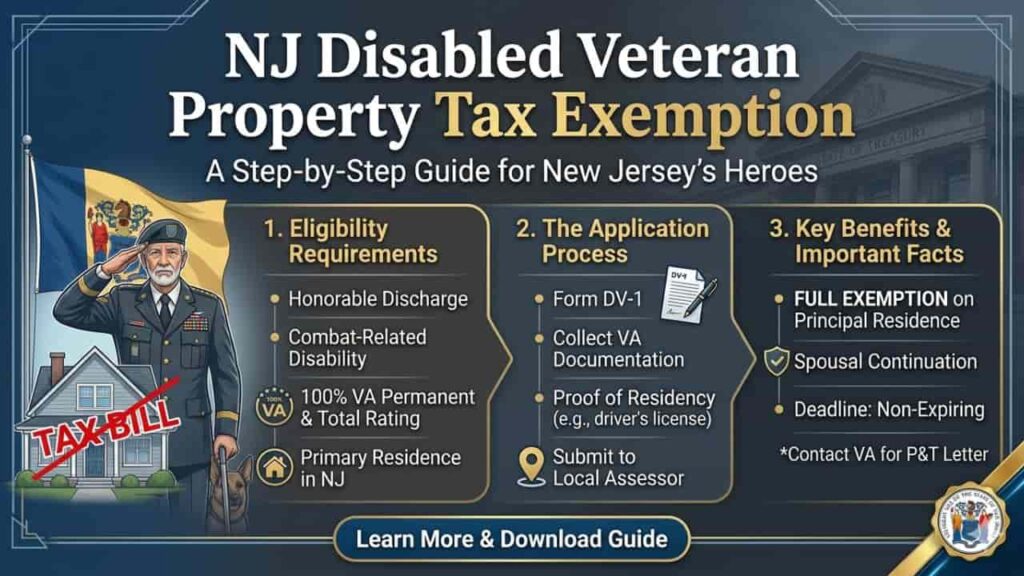 NJ Disabled Veteran Property Tax Exemption 2026 Eligibility Guide
