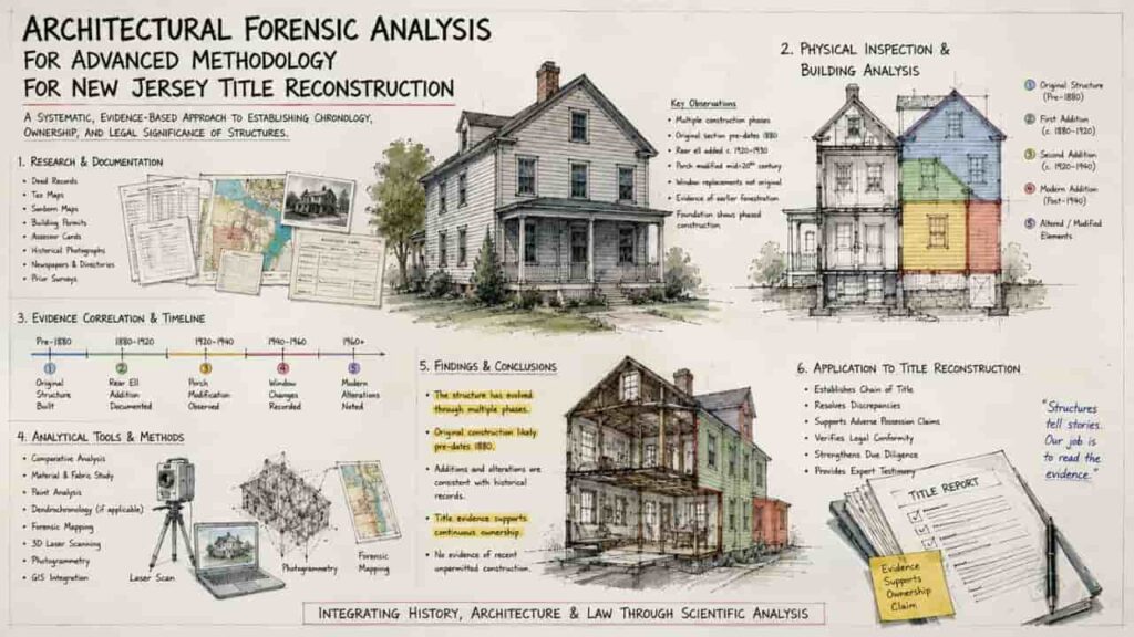 Architectural Forensic Analysis for Advanced Methodology for New Jersey Title Reconstruction