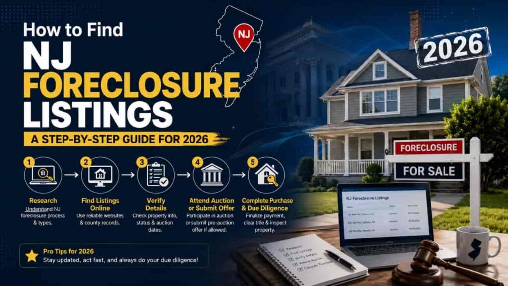 How to Find NJ Foreclosure Listings, A Step by Step Guide for 2026